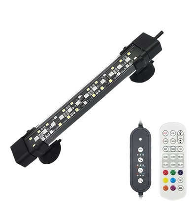 20 cm luminaire d'aquarium - 8W LED, RGB+NW, IP68