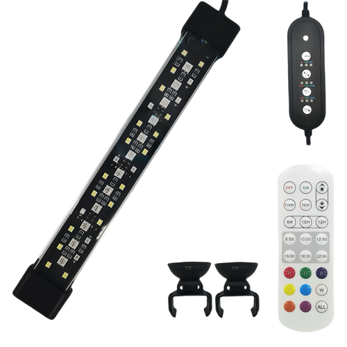 30 cm aquariumarmatuur - 10W LED, RGB+NW, IP68
