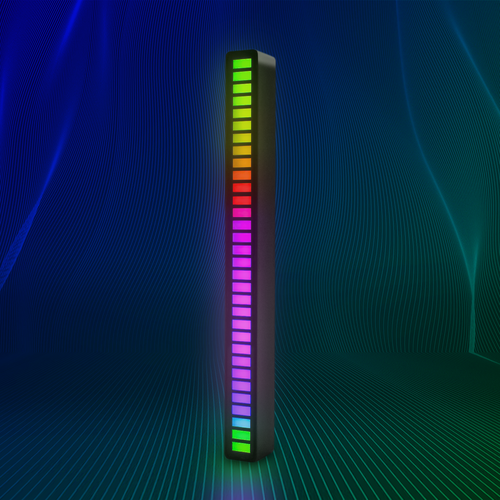 RGBIC lumière de bureau synchronisée avec la musique - 18 cm, batt. intégrée, Bluetooth