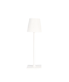 Lampe de table LED mini rechargeable - Blanc, 24cm, tactile dimmable, IP54