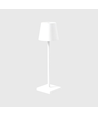Lampe de table LED mini rechargeable - Blanc, 24cm, tactile dimmable, IP54