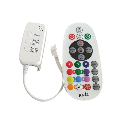 Contrôleur RGBIC avec télécommande - Infrarouge, 12V (144W), 24V (288W)