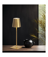 Oplaadbare LED mini tafellamp - Goud, touch dimbaar, IP54