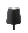 Oppladbar LED bordlampe - Svart, berøringsdimbar, IP54