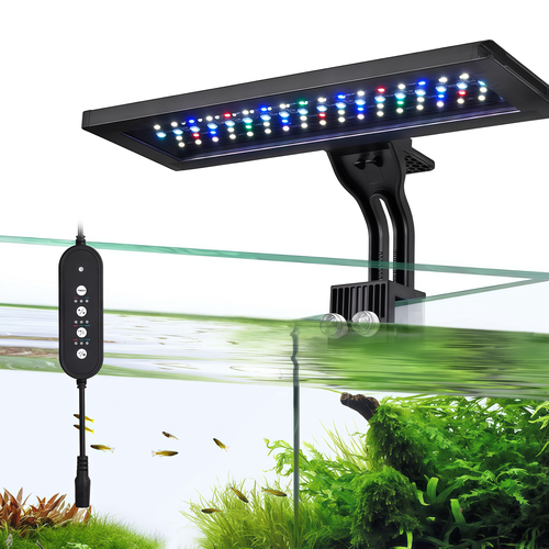 30 cm akvarie lampe - 18W LED, RGBW, timer