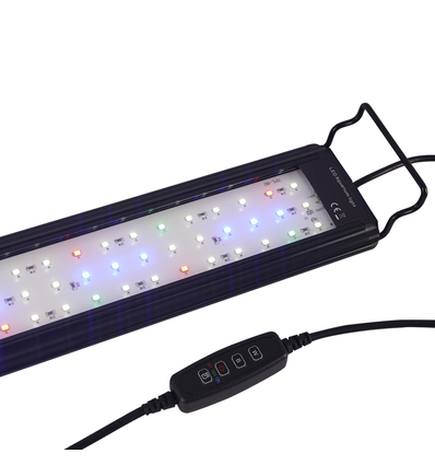 45-60 cm luminaire d'aquarium - 11W LED, blanc/bleu/rouge/vert, longueur réglable, IP66