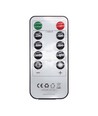 Set van 3 LED kaarsen 10cm, vlam-effect, wit - Ø7,5cm