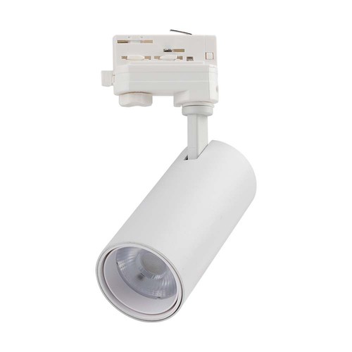 30W 3-fase CCT railspot, RA90 - 3-in-1 kleurwissel, wit, COB LED