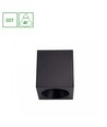 Spot en saillie carré Chloe 7W - CCT, noir, UGR19, 90x90mm, 230V, source lumineuse incl.