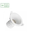 Spot encastrable 7W Ø9cm Fiale Core - CCT, blanc, 45 degrés, Perçage : Ø7,5 cm, Dim : Ø9 cm