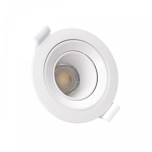 Spot encastrable GU10 Fiale Core Deep - Ø8,6cm, blanc, rond, orientable, basse luminance, sans source lumineuse