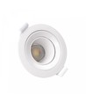 Spot encastrable GU10 Fiale Core Deep - Ø8,6cm, blanc, rond, orientable, basse luminance, sans source lumineuse