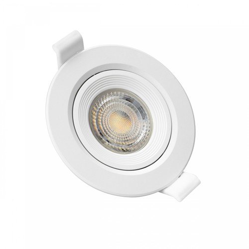Spot encastrable GU10 - Rond, blanc, orientable, Trou: Ø7,5 cm, Dim: Ø9 cm, sans source