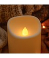 Lot de 9 bougies LED d'extérieur, télécommande, Ø5,5cm - Batterie, timer