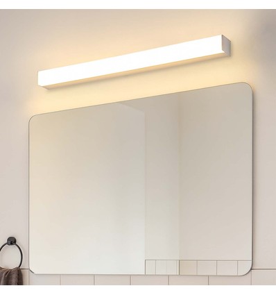 Applique de salle de bain / miroir SKÄR 19W dimmable RA90 - IP44, 80cm, blanc