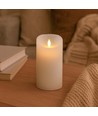 Bougie LED XL 17,5cm, effet flamme, blanc - Ø10cm