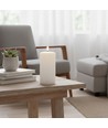 Bougie LED 15cm, effet fondu, effet flamme - Ø7,5cm