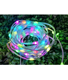 Guirlande lumineuse LED RGBIC 5m - 5V USB, 50 LED, câble transparent, télécommande + bluetooth