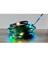 Guirlande lumineuse LED RGBIC 5m - 5V USB, 50 LED, câble vert, télécommande + bluetooth