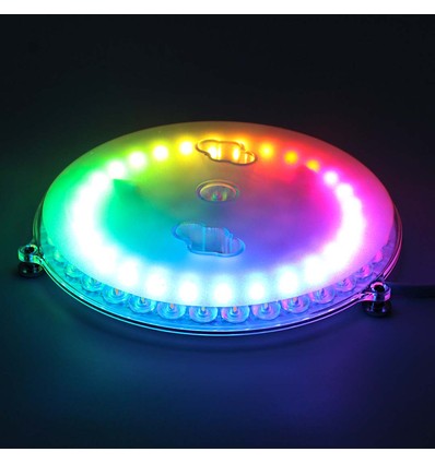 17cm / 18W RGBIC+CCT LED-insats med linser - Ersätter G24, cirkelrör och kompaktrör