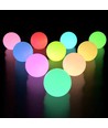 Ø8 cm boule LED RGB - Rechargeable, avec télécommande, IP66
