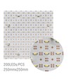 25x25 cm 15W opvouwbaar CCT LED-paneel RA95 - 24V DC, IP20