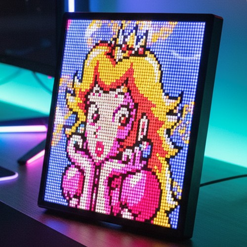 64x64 Pixel Art Display - Application Bluetooth, 5V USB, 26x26cm, 10W