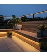 5m Ruban LED COB slim 230V étanche - adhésif au dos, 9W/m, IP67, 296 LED/m, jusqu'à 50m