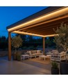 5m Ruban LED COB slim 230V étanche - adhésif au dos, 9W/m, IP67, 296 LED/m, jusqu'à 50m