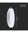 60W Designer LED loftslampe med fjernbetjening - Ø49,5cm, dæmpbar, 4000K, hvidt cover