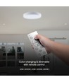 60W Designer LED plafondlamp met afstandsbediening - Ø49,5cm, dimbaar, 4000K, witte kap