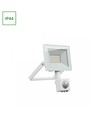 20W lyskaster med sensor - IP44, hvit, arbeidslampe, PIR-sensor