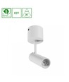 S Spot lampe 6W - overflatemontert, CCT, 230V, 30°, IP20, 35x122x184mm, hvit, Spectrum