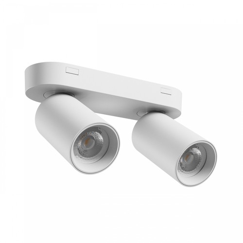 Taklampe med 2 spotter, GU10 - Hvit, IP20 innendørs, uten lyskilde