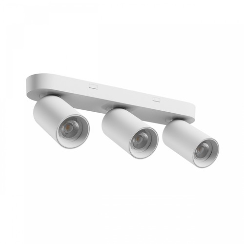 Plafonnier avec 3 spots, GU10 - Blanc, IP20 intérieur, sans source lumineuse