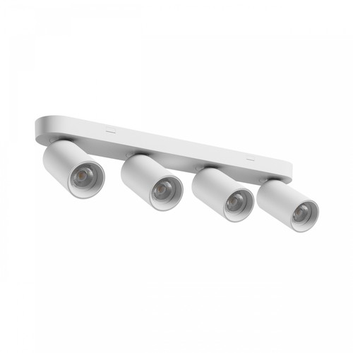 Loftlampe med 4 spots, GU10 - Hvid, IP20 indendørs, uden lyskilde