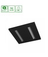 60x60 ALGINE DOPPIO LED paneel, 40W - 150lm/W, Zwart frame, 5 jaar garantie, inbouw/opbouw