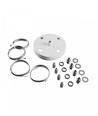 Kit de suspension pour NYMPHEA OPTIMA et FLAT DUO - Blanc, 1 mètre, acier