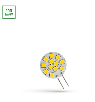 G4 1,2W LED - 12V, Varm hvid