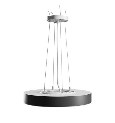 Plafonnier LED 24W Nymphea Optima, CCT - Anneau noir, 112lm/W, Ø30cm, garantie 5 ans