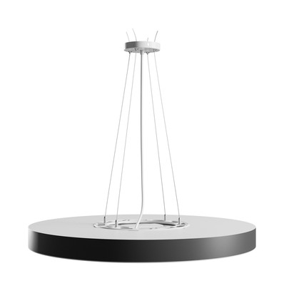 60cm 65W Nymphea Optima loftlampe - CCT, 7800lm, sort ring, 5 års garanti