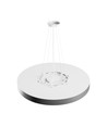 60cm 65W Nymphea Optima loftlampe - CCT, 7800lm, sort ring, 5 års garanti
