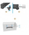 40 cm luminaire d'aquarium - 12W, peut être utilisé avec une pompe à air, RGB+NW, IP68