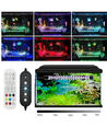 40 cm luminaire d'aquarium - 12W, peut être utilisé avec une pompe à air, RGB+NW, IP68