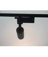 6,5W 1-faset Dæmpbar RA 98 Skinnespot - Sort, 1F2W