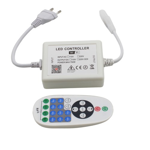 230V WiFi Smart Home variateur - Incl. bouchon d'extrémité, pour 230V (Slim COB), fonction mémoire, max 50 m