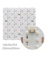 25x25cm 17,5W foldbart RGB+NW LED-ark RA95 - 24V DC, IP20