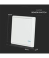 Smart switch sans fil, 1 bouton - IP54 étanche, blanc, portée jusqu'à 600m, pile incl.