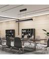 VT-7-44 LED pendelarmatur 40W - lineær, hængende, Samsung chip, op/ned system 3i1, sort hus