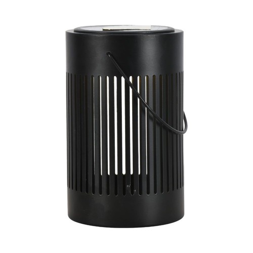 Lampe de sol / lampe de table LED Solara 0,5W - Solaire, IP44, métal noir, blanc chaud, rechargeable, extérieur